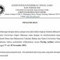 Surat pengumuman pelaksanaan kuliah daring untuk mahasiswa FBS, (Foto: Int.)