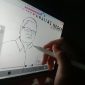 Potret seseorang menggambar karikatur, (Foto: Ist.)