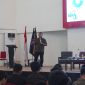 Potret Aminuddin sebagai pemateri seminar K3 ( Foto : Najwa Istiana)