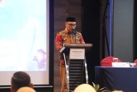 Potret Dekan Psikologi saat Memberikan Sambutan di Ramah Tamah, (Foto: Dok Profesi)