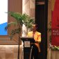 Potret sambutan ketua IKA FT UNM (Foto: Muh Apdal Adriansyah)