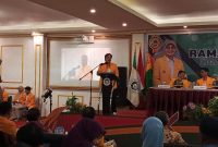 Potret Dekan FIP Saat Memberikan Sambutan di Ramah Tamah, (Foto: Dok Profesi)