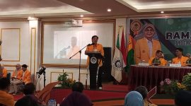 Potret Dekan FIP Saat Memberikan Sambutan di Ramah Tamah, (Foto: Dok Profesi)