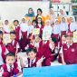 Foto bersama Mahasiswa BK FIP UNM bersama peserta didik SD Kompleks IKIP 1, (Foto : Ist.)