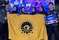 Potret Tim P2MW UNM saat Meraih Juara 3, (Foto: Ist)