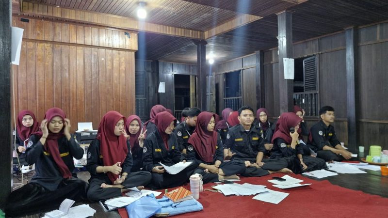 potret suasana rapat kerja pengurus UKM Maphan. (Foto: Ist.)