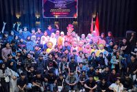 Potret bersama pengurus HME FT-UNM pada kegiatan harlah ke-22, (Foto: Ist.)