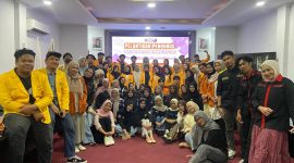 Potret Maperwa dan BEM Fakultas Bahasa dan Sastra dalam kegiatan pelantikan di Ruang Senat FBS, (Foto: Ist.)