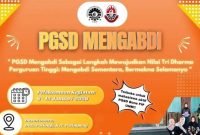 Potret pamflet PGSD Mengabdi, (Foto: Int.)