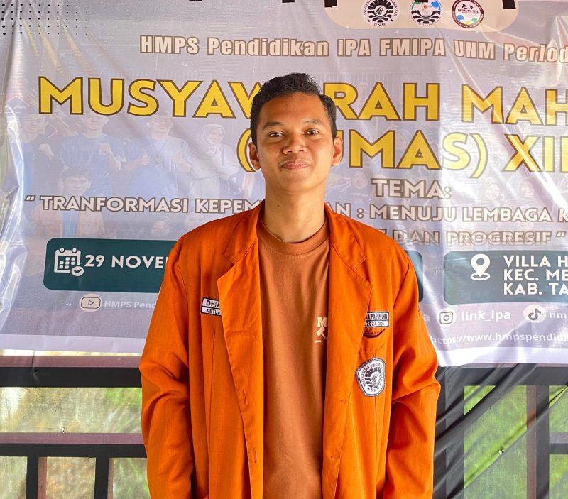 Potret Ketua Himpunan HMJ Pendidikan IPA, (Foto: Ist.)