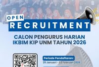 Flyer Open Recruitmen IKBIM KIP UNM, (Foto: Int.)