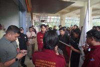 Potret Aksi mahasiswa Fakultas Ekonomi dan Bisnis, (Foto: Putri Salsabila)