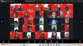 Potret Pemaparan Materi oleh Ketua Prodi PBSI pada Zoom Meeting Menuju Sintesa, (Foto: Int.)
