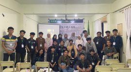 Foto bersama peserta LK II BEM FIP UNM di Rusunawa SM3T PPG UNM, (Foto: Ist.)