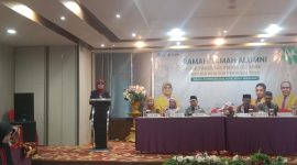 Potret Plh Rektor saat memberikan sambutan di Ramah Tamah Fakultas Psikologi UNM, (Foto: Alyani Fajrina Nursyabri)