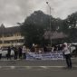 Suasana aksi sekelompok mahasiswa UNM, (Foto: Nurul Aenun Mardia)