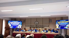 Potret WR II saat menyampaikan sambutan di Ramah Tamah Alumni, (Foto: Nur Hafizhah)