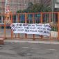 Suasana aksi demontrasi Aliansi UNM Bersatu, (Foto: Hafid Bufiawan)