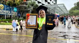 Potret wisudawan terbaik FIKK UNM, Evi Damayanti, (Foto: Ist.)