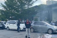 Potret salah satu massa aksi menyampaikan orasi, (Foto : Winda Pratiwi Agus Tina).