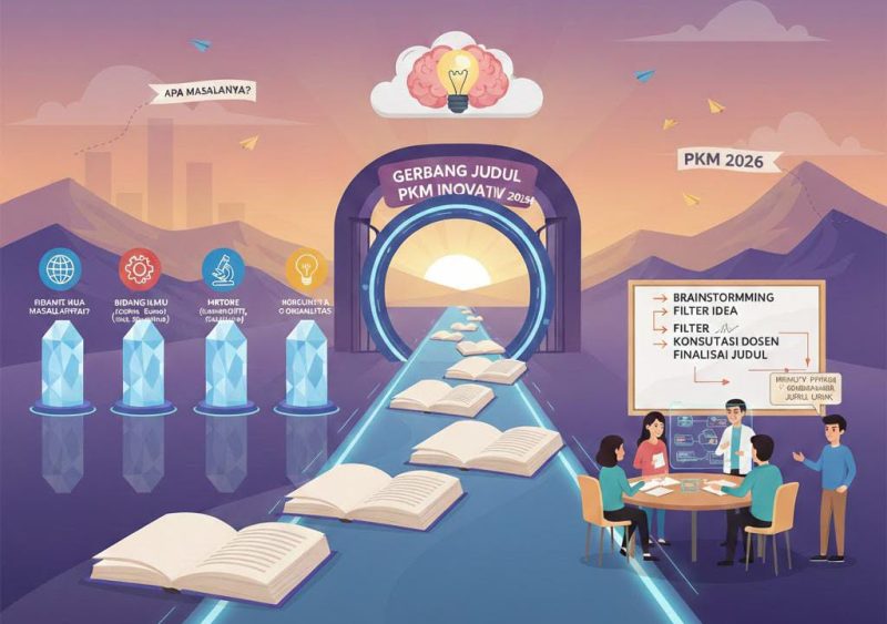 Ilustrasi Cara Menentukan Judul PKM, (Foto: Ai.)