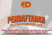 Potret Pamflet Pendaftaran Pelatihan Pembuatan Web, (Foto: Int.)