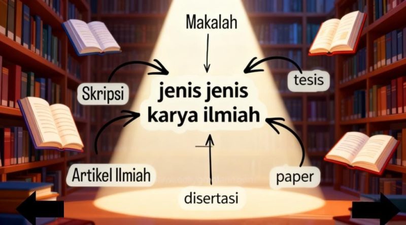 Jenis-jenis karya tulis ilmiah, (Foto: Ai.)
