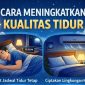 Ilustrasi Seseorang menjaga kualitas tidur, (Foto: Ai.)