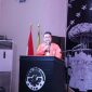 Potret Ketua Angkatan Ekuilibrium 2024 saat memberi sambutan (Foto: Winda Pratiwi Agus Tina)