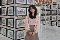 Potret Nabila Sakia peraih juara 1 lomba kaligrafi di Pameran Tunggal Kaligrafi, (Foto: Ist.)