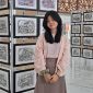 Potret Nabila Sakia peraih juara 1 lomba kaligrafi di Pameran Tunggal Kaligrafi, (Foto: Ist.)