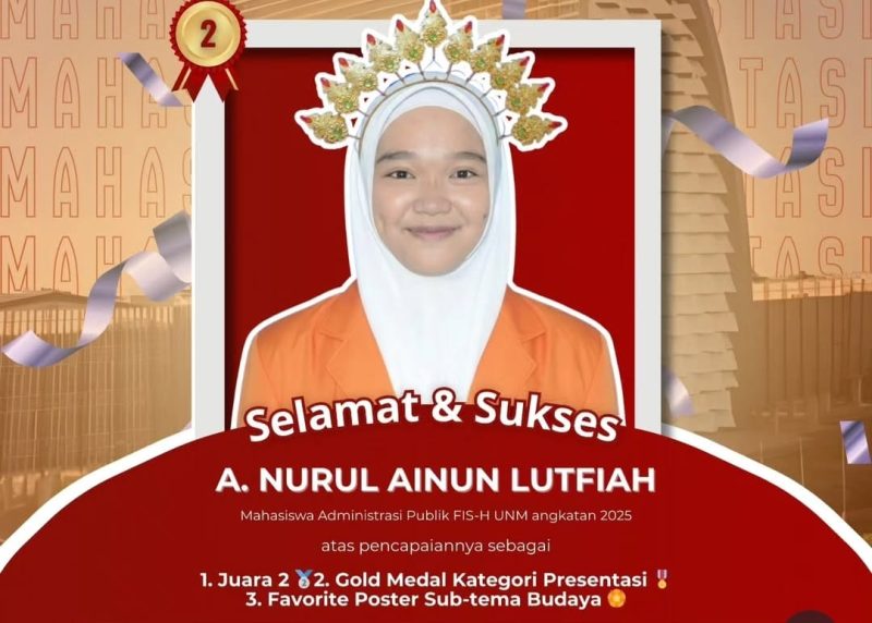 Foto A. Nurul Ainun Lutfiah meraih Juara 2 dan Gold Medal pada Forum Indonesia Muda, (Foto: Ist.)