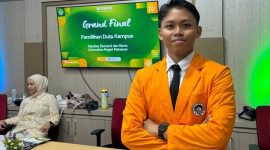 Potret Juara 1 Putra Duta Kampus FEB UNM, (Foto: Ist.)