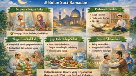 Ilustrasi Amalan yang Harus Dilakukan saat Bulan Ramadan, (Foto: Ai.)
