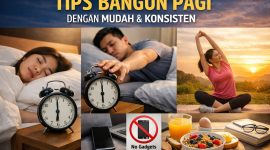 Ilustrasi Tips Bangun Pagi dengan Mudah, (Foto: Ai.)