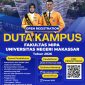 Grafis Open Registration Duta Kampus Fakultas MIPA UNM 2026. (Foto: Ist.)