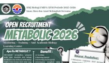 Potret Pamflet Open Recruitment METABOLIC 2026 HMJ Biologi FMIPA UNM, (Foto: Int.)