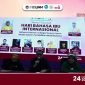 Potret Dekan FBS saat Memberikan Sambutan Pembukaan di Seminar Nasional, (Foto: Muhammad Syarif)