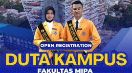 Poster Open Registration Duta Kampus FMIPA UNM Tahun 2026, (Foto: Ist.)