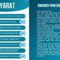 Syarat dan Ketentuan Beasiswa VDMS, (Grafis: Hafid Budiawan)