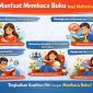 Ilustrasi Mahasiswa Sedang Membaca Buku untuk Meningkatkan Wawasan, (Foto: Ai.)