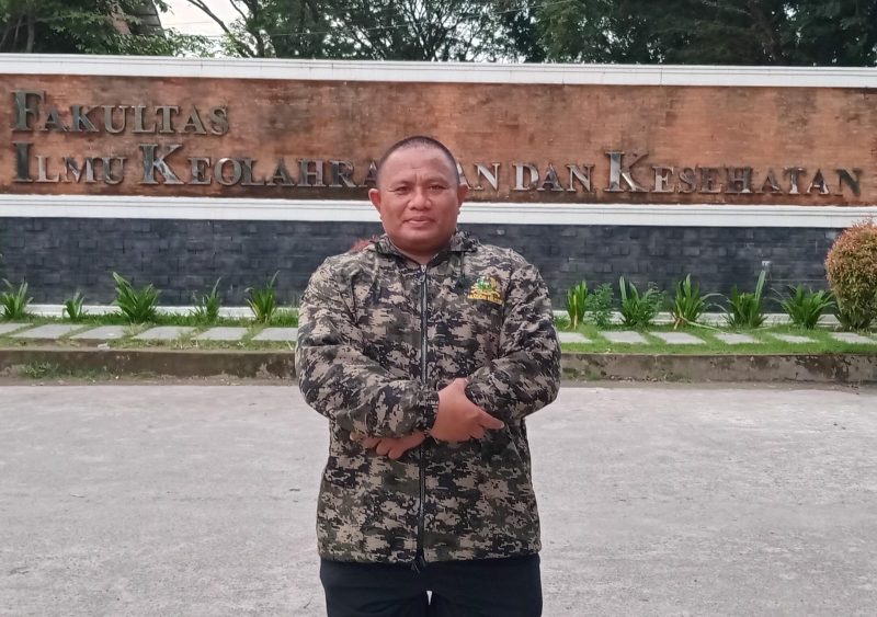 Potret Dahlan Kepala Unit Pelaksana Teknis (UPT) Keamanan UNM, (Foto : M. Zaky Asryan A)