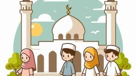 Ilustrasi Seseorang yang Sedang Berangkat ke Masjid untuk Beribadah, (Foto: Int.)