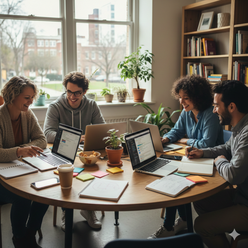 Potret suasana belajar yang inklusif dan kolaboratif, (Foto: Ai)