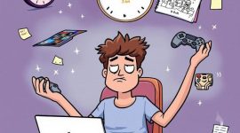 Ilustrasi Mahasiswa Terjebak Gaya Hidup Sedentary, (Foto: Int.)