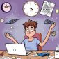 Ilustrasi Mahasiswa Terjebak Gaya Hidup Sedentary, (Foto: Int.)