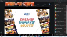 Potret Suasana saat Akhmad Harum Memaparkan Materi pada Coaching Clinic PKM 2026 Via Zoom, (Foto : Ist.)