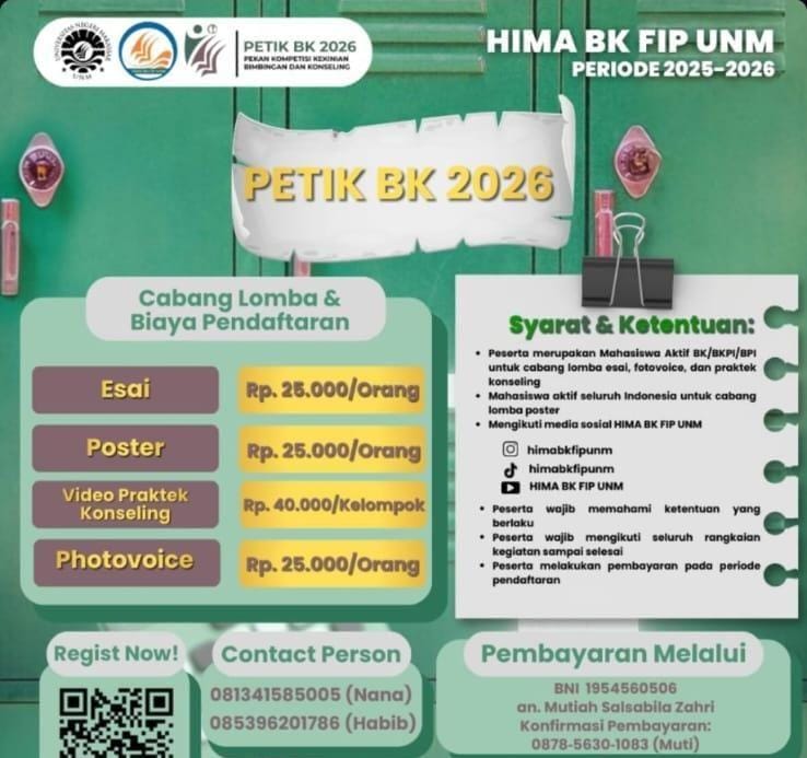 Poster pendaftaran Petik BK 2026, (Foto: Int.)