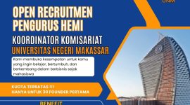 Pamflet Open Recruitment HEMI, (Foto: Ist.)