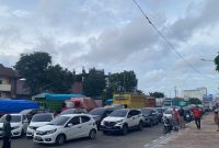 Potret Kemacetan yang Terjadi Akibat Aksi UNM Bergerak, (Foto: Dok. Profesi)